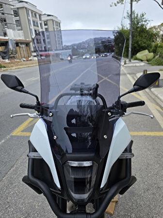 MOTOCAM Honda NX 500 Ön Cam 48cm 2025 Model Füme Renkli 4mm UZUN CAM