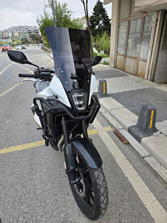 MOTOCAM Honda NX 500 Ön Cam 48cm 2025 Model Siyah Renkli 4mm UZUN CAM