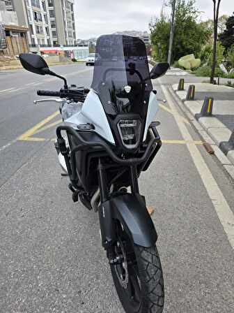 MOTOCAM Honda NX 500 Ön Cam 34cm 2025 Model Siyah Renkli 4mm Orijinal Boylu