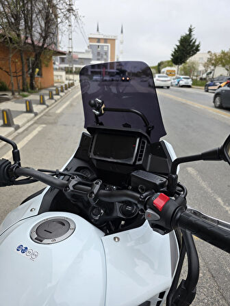 MOTOCAM Honda NX 500 Ön Cam 34cm 2025 Model Siyah Renkli 4mm Orijinal Boylu