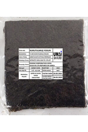 Nori Sushi Yosun 10 Adet