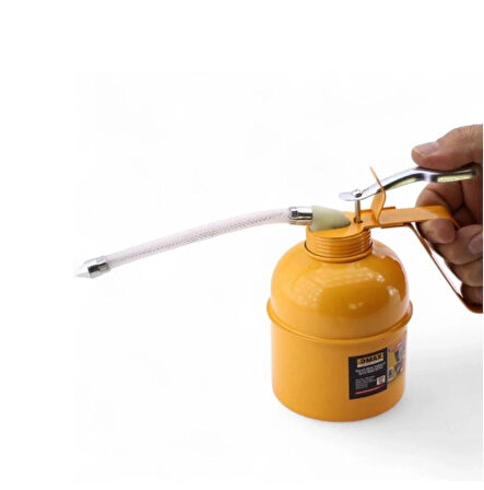 Madeni Yağdanlık 500 ml Araba Makine Atölye Yağdanlığı Spiralli Metal Gövdeli Uçlu Yağ Pompası