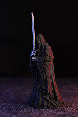 9 Adet Siyah Nazgul Yüzüklerin Efendisi - Lotr Lord Of The Rings Nazgul Heykel Figür 15 Cm