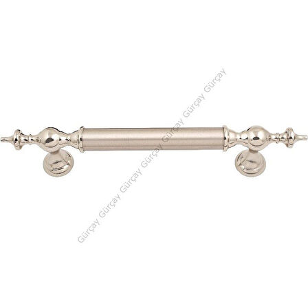 Osmanlı Çekme Kapı Kolu  Nikel Saten