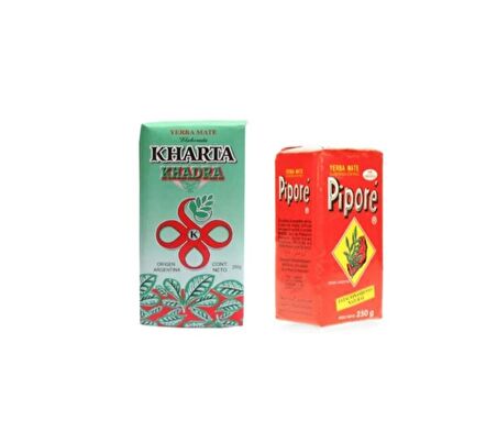 Pipore Mate Çayı 250 G + Kharta Yeşil Yaprak Mate Çayı 250 G