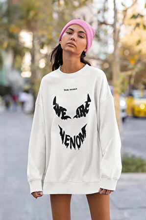 We Are Venom Baskılı Unisex Oversize Tasarım Sweatshirt
