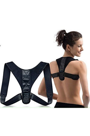 Deri Desenli Sırt Bel Korsesi