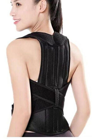 Medikal Kamburluk Önleyici Balenli Korse Bel Sırt Destekli Dik Duruş Korsesi