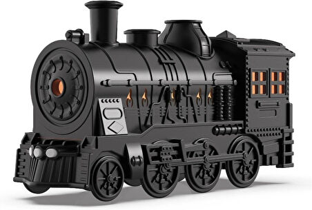 Oddity Tren Şekilli Buhar Difüzörü 300ML LED Alevli Gece Lambası USB Aroma Cihazı