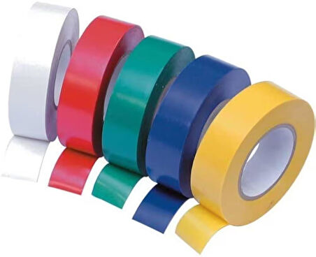 Akbant İzole Bant Elektrik Bandı - 0.12 mm x 19 mm x 10 Yrd - Sarı - 10 Adet
