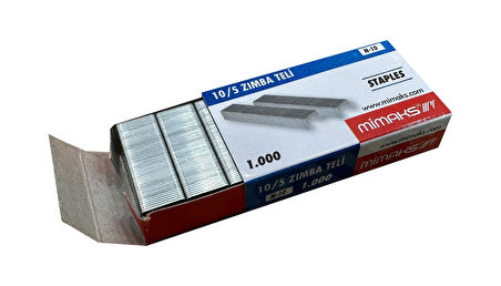 Mimaks Tel Zımba - Küçük Boy N/10 - Zımba Teli - 1000 Adetlik 10 Kutu