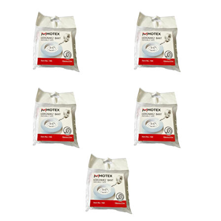 Motex Görünmez Şeffaf Bant - Düzeltme Birleştirme Bandı - 19 mm x 33 Metre - 5 Adet