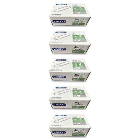 Lacco 828 Metal Ataş - No : 3 / 28 mm / 100 Adetlik 5 Kutu - 500 Adet