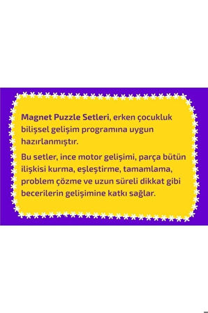 2+ Yaş Magnet Puzzle Dikkat Geliştiren Zeka Oyunu Ve Cırt Cırtlı Etkinlik Kitabım