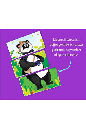 2+ Yaş Magnet Puzzle Dikkat Geliştiren Zeka Oyunu Ve Cırt Cırtlı Etkinlik Kitabım