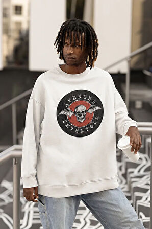 Avenged Sevenfold Baskılı Unisex Oversize Müzik Grubu Sweatshirt