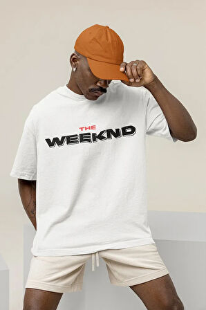 The Weeknd Die For You Baskılı Oversize Rapper Tişört, Unisex Şarkıcı Tişört