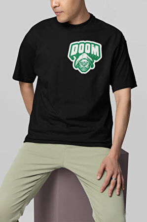 Doctor Doomsday Baskılı Unisex Oversize Marvel Karakter Tişört