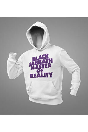 Anime Baskılı Unisex Oversize Black Sabbath Master Of Reality Hoodie