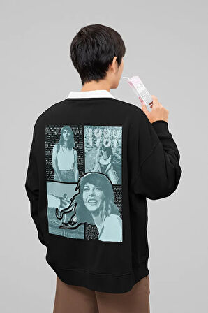 1989 Taylor's Version Yazılı Unisex Oversize Şarkıcı Taylor Swift Sweatshirt