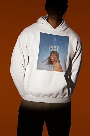 1989 Taylor Swift Baskılı Unisex Oversize Şarkıcı Hoodie