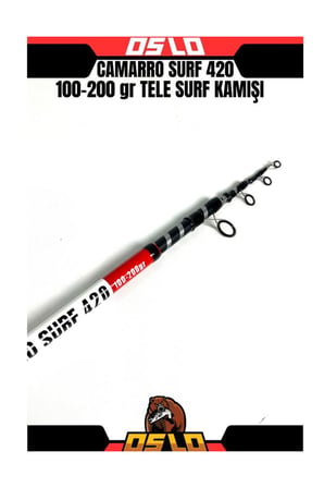 Okuma Aria 6000 420cm 100-200gr Camarro Surf Profesyonel Kıyı Olta Takımı Seti