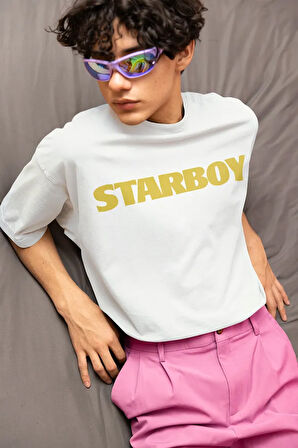 Tasarım The Weeknd Starboy Albüm Baskılı Unisex Oversize Rapper Tişört