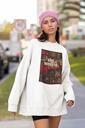 The Weeknd After Hours Baskılı Unisex Oversize Tasarım Sweatshirt