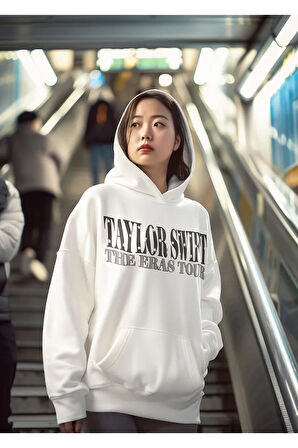 Taylor Swift The Eras Tour Baskılı Unisex Oversize Şarkıcı Hoodie