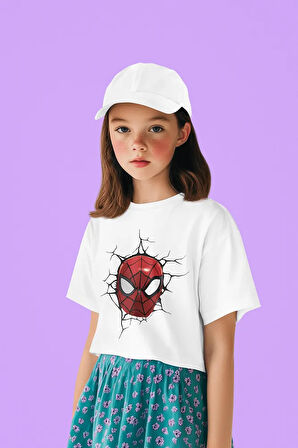 Spider-Man Kahraman Baskılı Unisex Örümcek Adam Film Çocuk Tişört (1-12 Yaş)