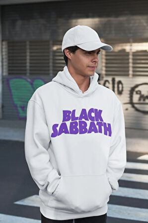 Black Sabbath Kurukafa Baskılı Unisex Oversize Müzik Grubu Rock Metal Hoodie