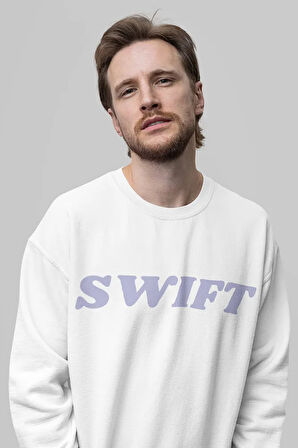 Reputation Yazılı Unisex Oversize Şarkıcı Taylor Swift Baskılı Sweatshirt