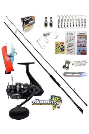 Okuma Wave Power 4000 244cm 8-42gr Zen Pro Karbon Kıyı Spin Olta Takımı Seti