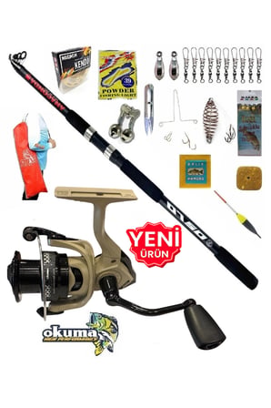 Okuma Outrax 6000 360cm 100-300gr Anaconda Profesyonel Sazan Kıyı Olta Takımı Seti