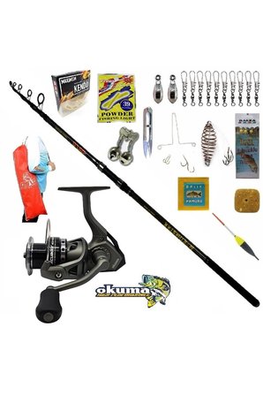 Okuma Acuador ACU-8000A 360cm 50-100gr North Star Profesyonel Sazan Kıyı Olta Takımı Seti