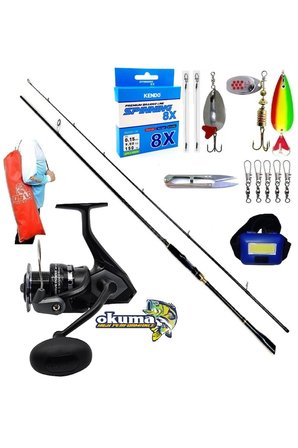 Okuma Wave Power 4000 274cm 8-42gr Zen Pro Karbon Turna Spin Olta Takımı Seti