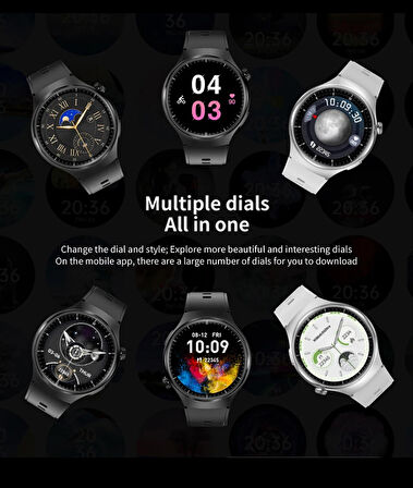 Watch 4 Pro Suit 7 Kordonlu Tüm Cihazlara Uyumlu Sesli Görüşme Bildirim Akıllı Saat