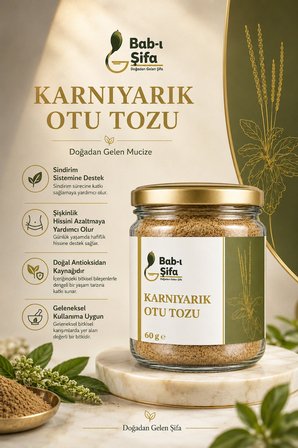 Karnıyarık Otu Tozu 60g – Doğal Lif Kaynağı | Katkısız & Saf