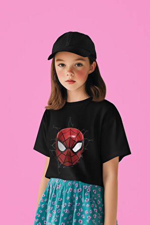 Spider-Man Kahraman Baskılı Unisex Örümcek Adam Film Çocuk Tişört (1-12 Yaş)
