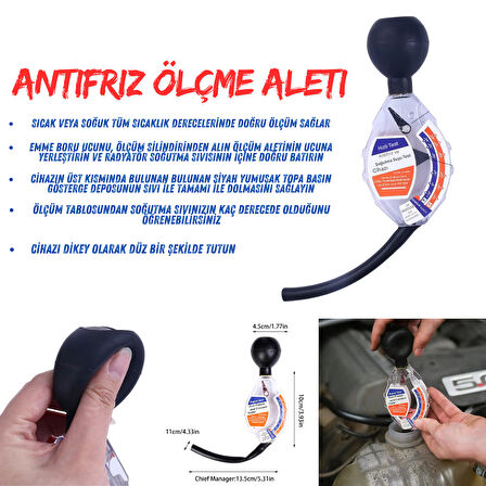 Antifiriz Ölçme Aleti Cihazı Elips Antifiriz Ölçüm Bomesi