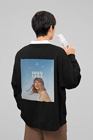 1989 Taylor's Version Yazılı Unisex Oversize Taylor Swift Şarkıcı Sweatshirt