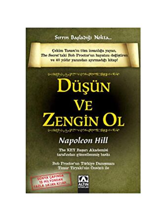 Düşün ve Zengin Ol - %100 Düşünce Gücü - 2 Kitap Takım