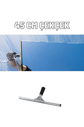 Cam Çekçek 45 Cm Pratik Çelik Temizleyici