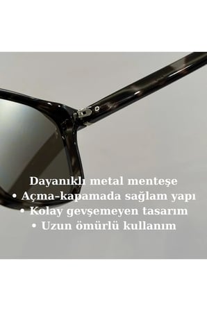 Oliver Füme Gri Unisex Erkek Kadın uv400 Güneş Gözlüğü(Metal menteşeli ) Asetat Gözlük