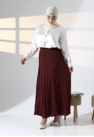 KADIN BELİ LASTİKLİ BEDENLİ MEVSİMLİK ETEK