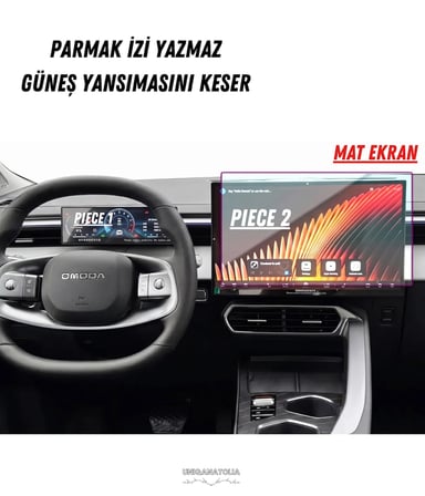 Omoda 7 Hayalet Ekran ve Multimedya Uyumlu Set Mat Ekran Koruyucu