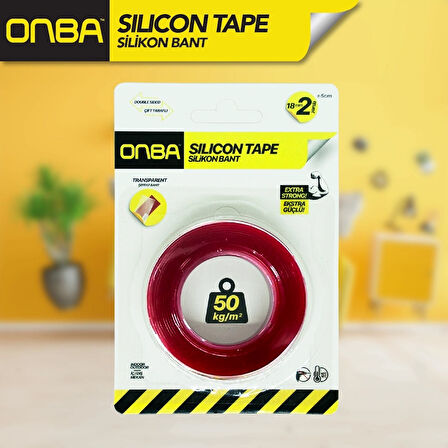 18mm x 2yrd Silikon Bant Ekstra Güçlü 