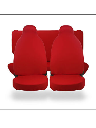 PEUGEOT PARTNER TEPEE İçin Uyumlu Servis Kılıfı KIRMIZI