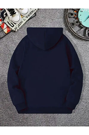 One Yazı Baskılı Kapüşonlu Sweatshirt