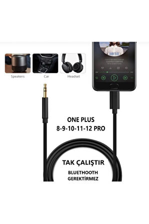 One Plus 9 Pro 10 Pro 11 Pro 12 Pro 8 pro Aux Kablo Type C Aux Kablo Dac Çipli örgü Tak Çalıştır